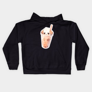 shih tzu Boba Tea! Kids Hoodie